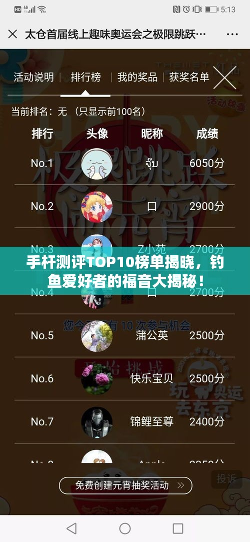 手桿測(cè)評(píng)TOP10榜單揭曉，釣魚愛(ài)好者的福音大揭秘！