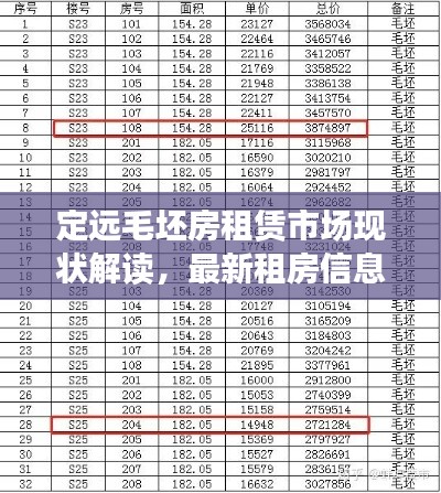 定遠(yuǎn)毛坯房租賃市場現(xiàn)狀解讀，最新租房信息及趨勢分析