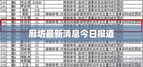 廊坊最新消息今日報(bào)道