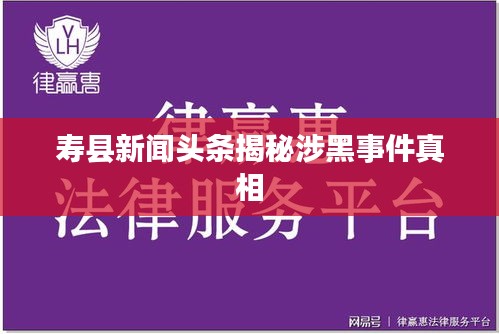壽縣新聞?lì)^條揭秘涉黑事件真相