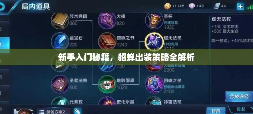 新手入門(mén)秘籍，貂蟬出裝策略全解析