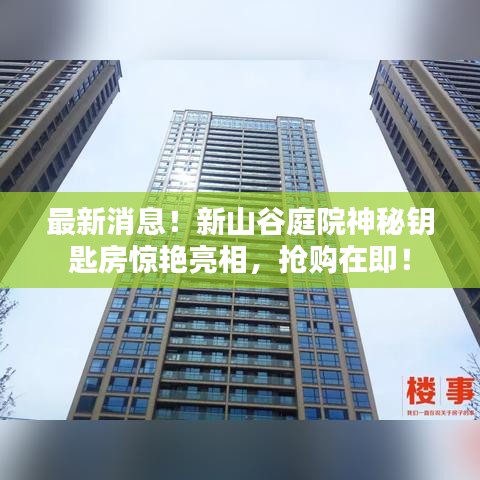 最新消息！新山谷庭院神秘鑰匙房驚艷亮相，搶購在即！