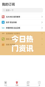 今日熱門資訊，最新消息一網(wǎng)打盡