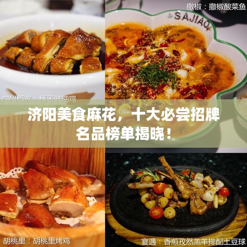 濟陽美食麻花，十大必嘗招牌名品榜單揭曉！
