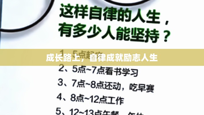 成長(zhǎng)路上，自律成就勵(lì)志人生