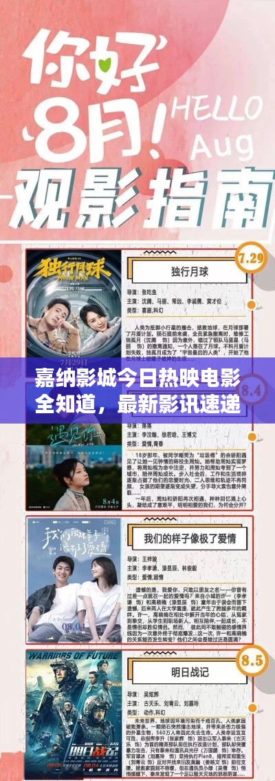 嘉納影城今日熱映電影全知道，最新影訊速遞