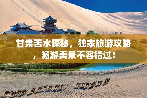甘肅苦水探秘，獨家旅游攻略，暢游美景不容錯過！