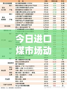 今日進(jìn)口煤市場動態(tài)，最新消息新聞速遞