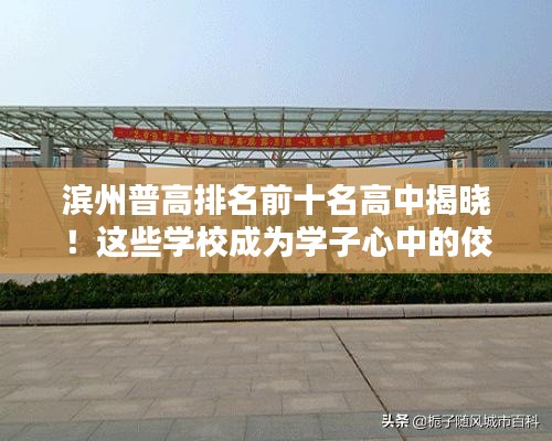 濱州普高排名前十名高中揭曉！這些學(xué)校成為學(xué)子心中的佼佼者