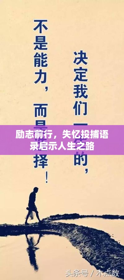 勵志前行，失憶投捕語錄啟示人生之路