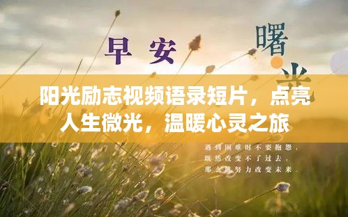 陽光勵志視頻語錄短片，點亮人生微光，溫暖心靈之旅