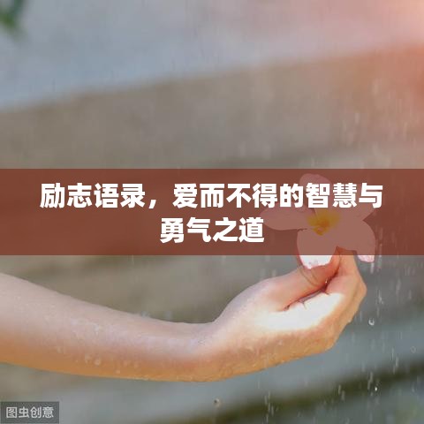 勵志語錄，愛而不得的智慧與勇氣之道