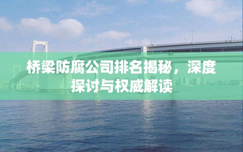 橋梁防腐公司排名揭秘，深度探討與權(quán)威解讀