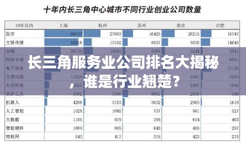 長三角服務(wù)業(yè)公司排名大揭秘，誰是行業(yè)翹楚？