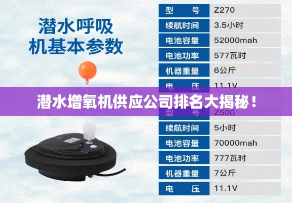 潛水增氧機(jī)供應(yīng)公司排名大揭秘！