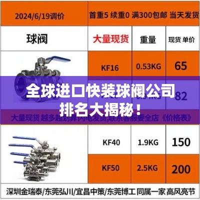 全球進(jìn)口快裝球閥公司排名大揭秘！
