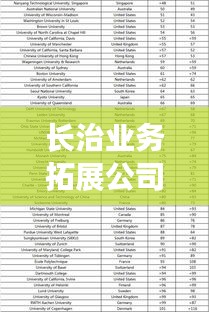 長治業(yè)務(wù)拓展公司排名揭曉，權(quán)威榜單出爐！