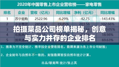 拍攝菜品公司榜單揭秘，創(chuàng)意與實力并存的企業(yè)排名