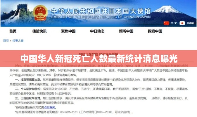 中國華人新冠死亡人數(shù)最新統(tǒng)計消息曝光