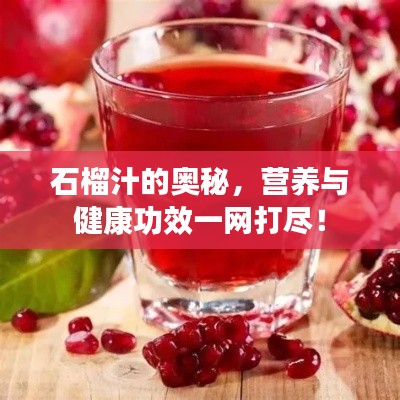 石榴汁的奧秘，營養(yǎng)與健康功效一網打盡！