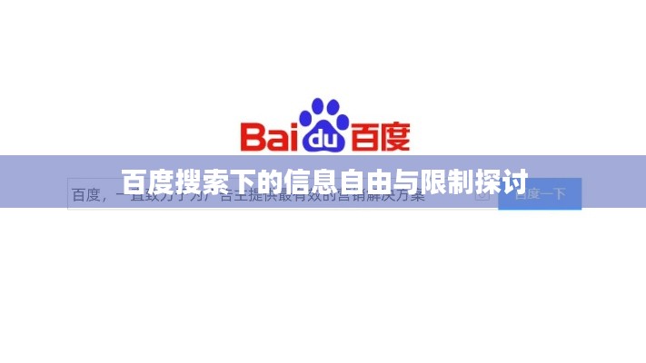 百度搜索下的信息自由與限制探討