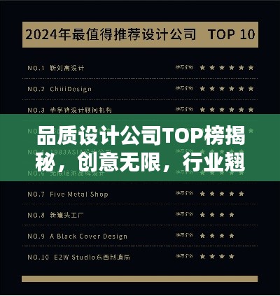 品質(zhì)設(shè)計(jì)公司TOP榜揭秘，創(chuàng)意無(wú)限，行業(yè)翹楚