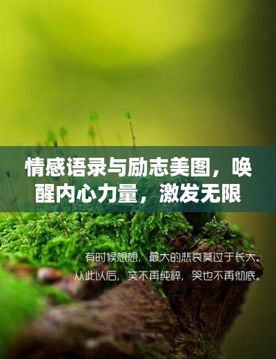 情感語錄與勵志美圖，喚醒內(nèi)心力量，激發(fā)無限潛能
