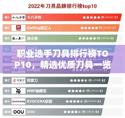職業(yè)選手刀具排行榜TOP10，精選優(yōu)質(zhì)刀具一覽