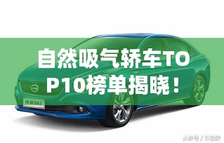自然吸氣轎車TOP10榜單揭曉！