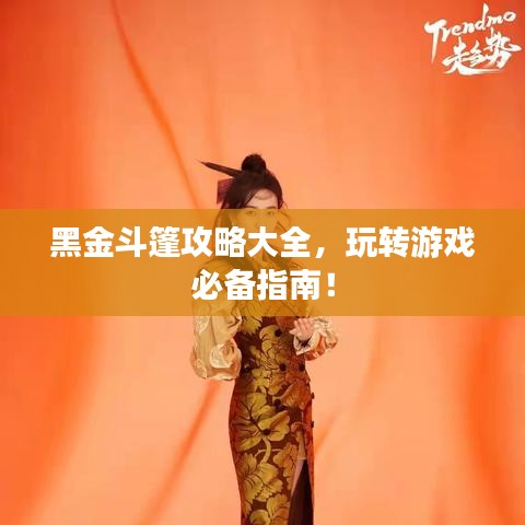 黑金斗篷攻略大全，玩轉(zhuǎn)游戲必備指南！
