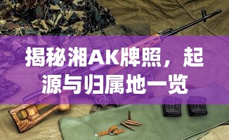 揭秘湘AK牌照，起源與歸屬地一覽