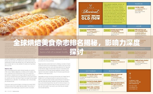 全球烘焙美食雜志排名揭秘，影響力深度探討