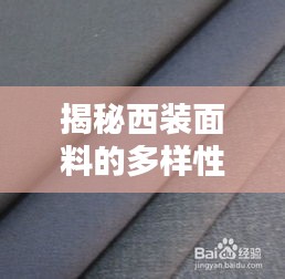 揭秘西裝面料的多樣性與選擇技巧，讓你輕松挑選優(yōu)質(zhì)面料！